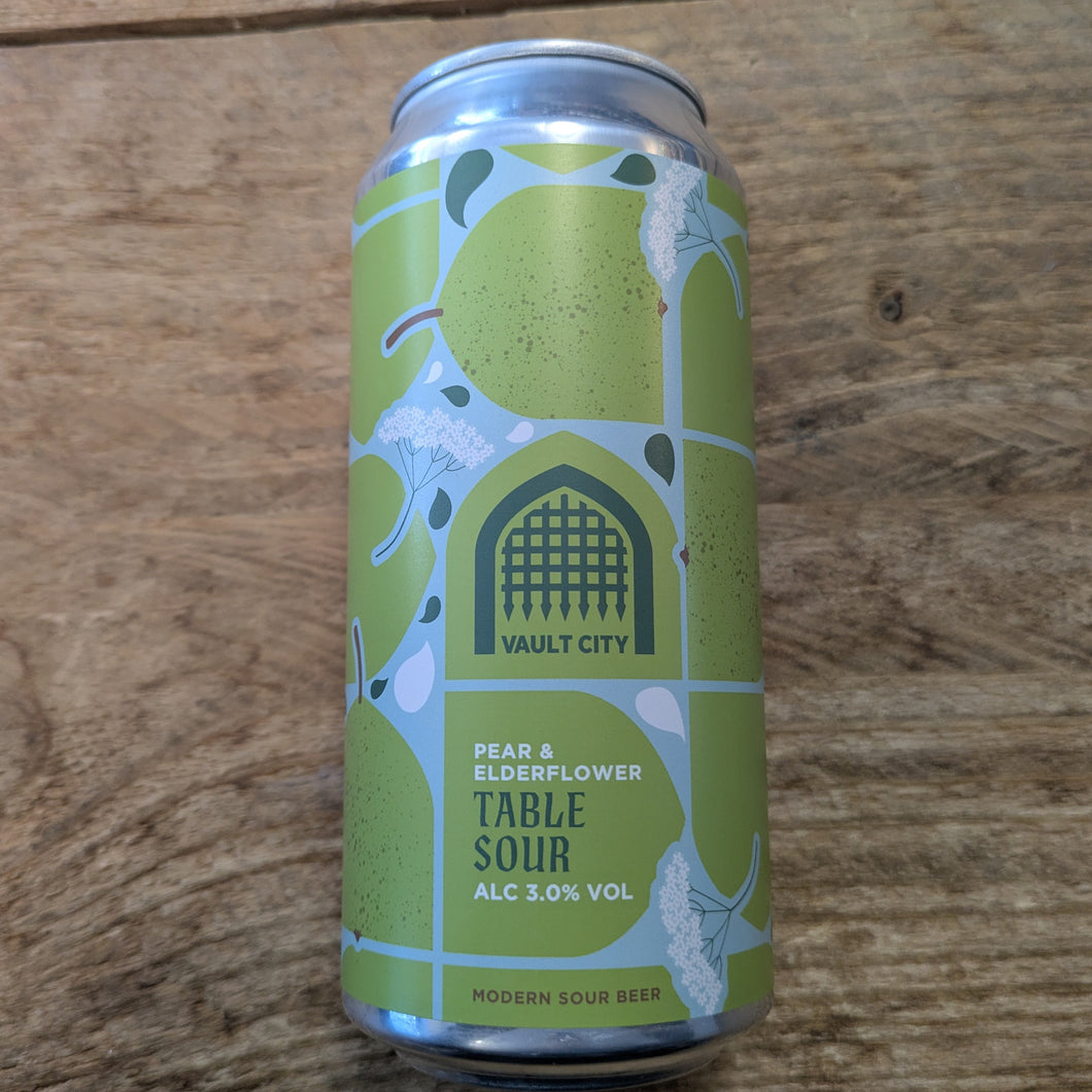 Vault City Pear & Elderflower Table Sour 3% 440ml