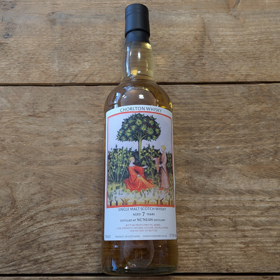 Chorlton Whisky Nc'nean 7yo First Fill Bourbon Organic 243 bottles 57.9% 70cl