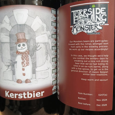 Torrside 'Kerstbier' Rum Barrel Spiced Strong Ale 8.4% 500ml