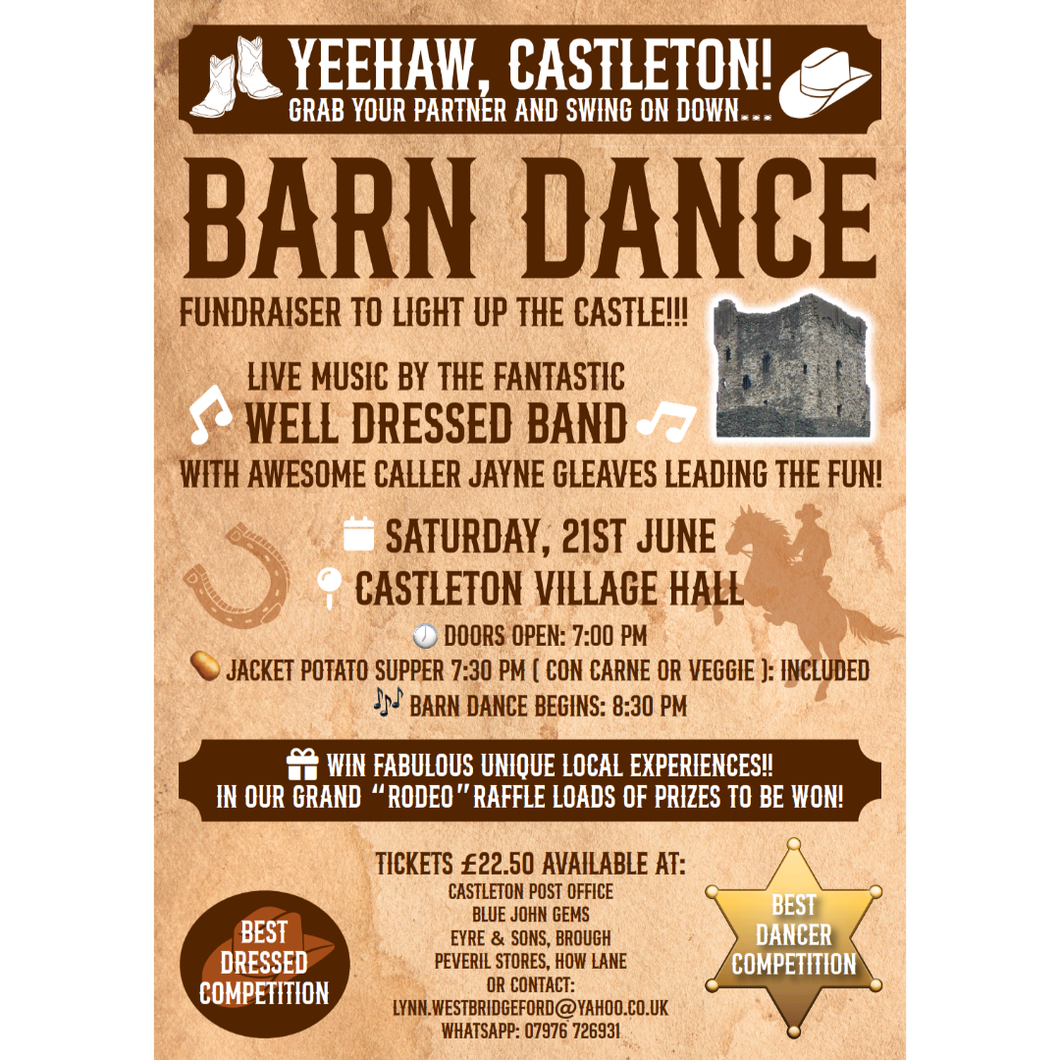 Castleton Barn Dance Ticket - 1 Adult - £22.50