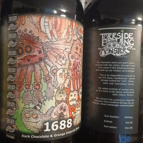 Torrside Monsters '1688' Chocolate Orange Imperial Stout 8% 500ml