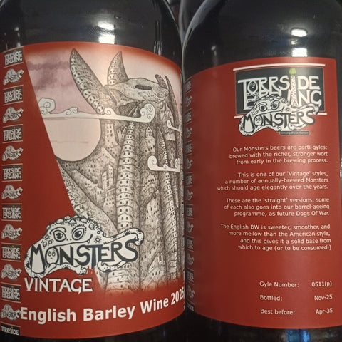 Torrside Monsters English Barley WIne 2025 9% 500ml