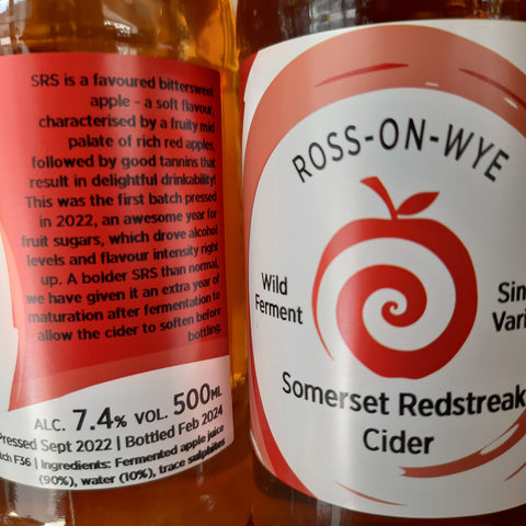 Ross Cider Somerset Red Streak SV Cider 7.4% 500ml