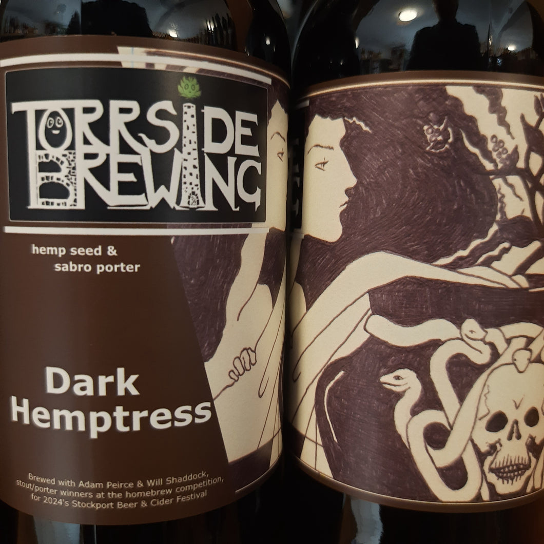 500ml BOTTLE - Torrside 'Dark Hemptress' Hemp Porter 5.5% 500ml