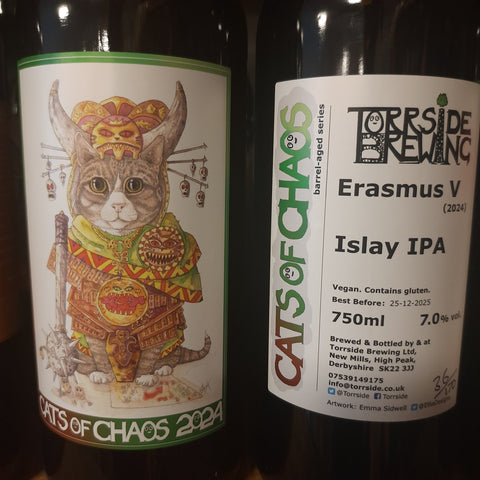 Torrside Cats Of Chaos 'Erasmus' 2024 Islay IPA 7% 75cl