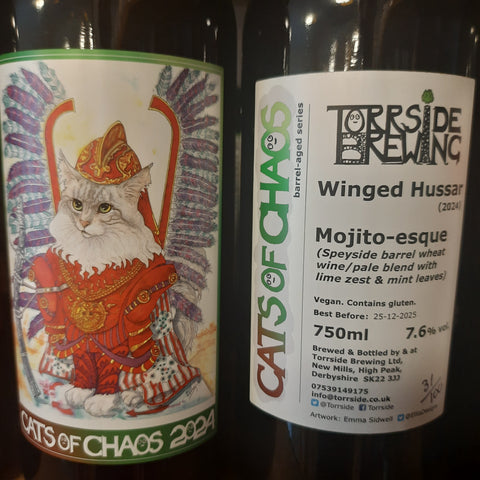 Torrside 'Winged Hussar' 2024 Wheat Wine/Pale Blend 7% 75cl