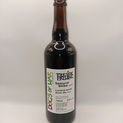Torrside Dogs Of War 'Samurai Shiba' 2024 Lowland Barrel Stock Ale 9% 75cl