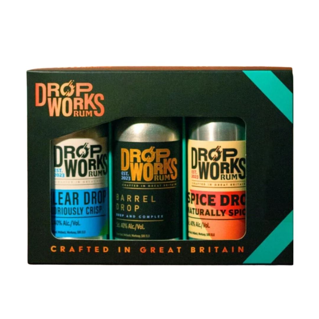 Drop Works Miniature Set 40% 3x50ml – High Peak Wine & Beer Co