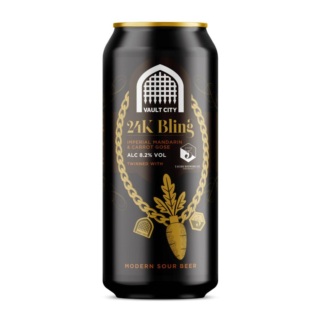 Vault City 24K Bling Imperial Mandarin & Carrot Gose 8.2% 440ml
