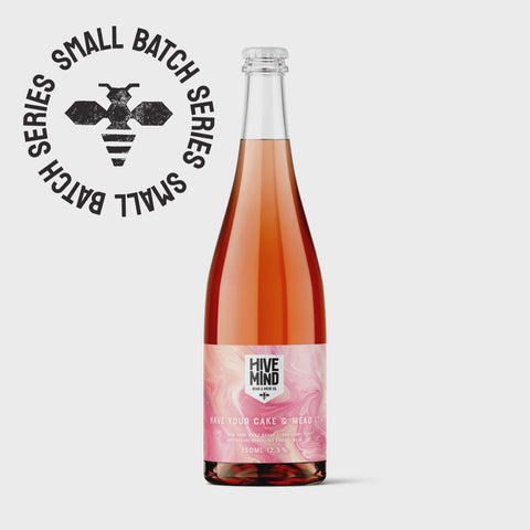 Hive Mind Small Batch 'Have Your Cake & Mead It' Strawberry Cheesecake Bochet Mead 12.5% 75cl