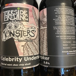 Torrside Monsters 'Celebrity Undertaker' Mint Chocolate Imperial Stout 8.4% 330ml