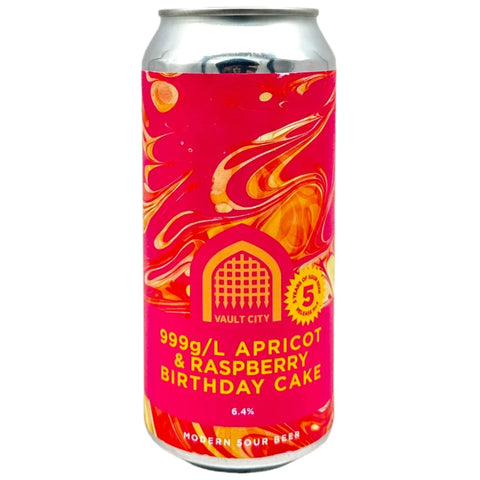 Vault City Apricot Raspberry Birthday Cake 6.4% 440ml