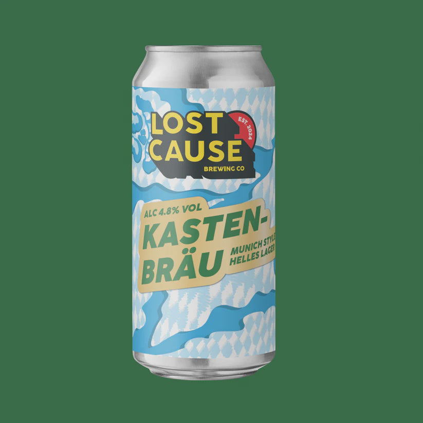 Lost Cause 'Kastenbrau' Munich Style Helles Lager 4.8% 440ml