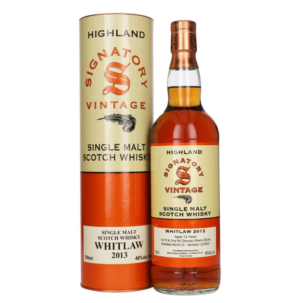 Whitlaw 2014 10yo Signatory Vintage 46% 70cl