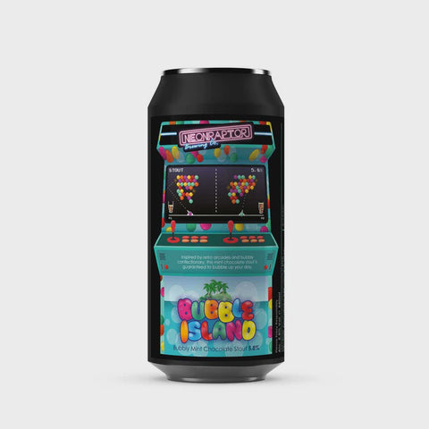 Neon Raptor 'Bubble Island' Mint Chocolate Aero Stout 5.8% 440ml
