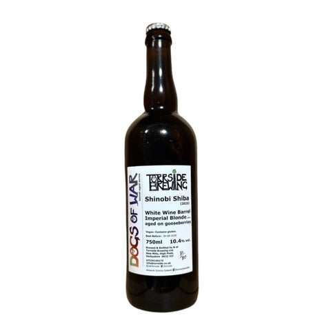 Torrside Dogs Of War 'Shinobi Shiba' White Wine Barrel Imperial Blonde on Gooseberries 10.4% 75cl