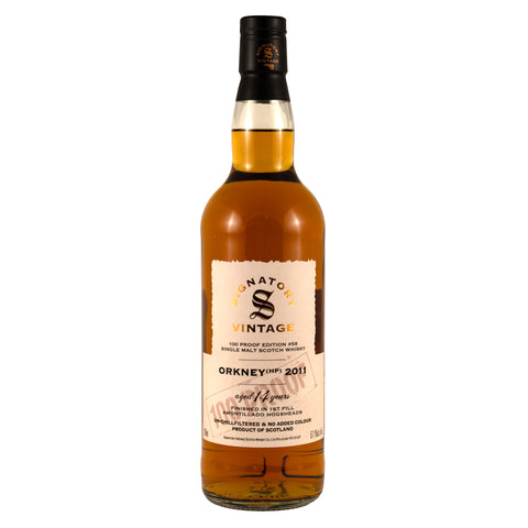 Orkney 2011 14y Signatory Vintage Amontillado Cask (no.58) 100 Proof 57.1% 70cl