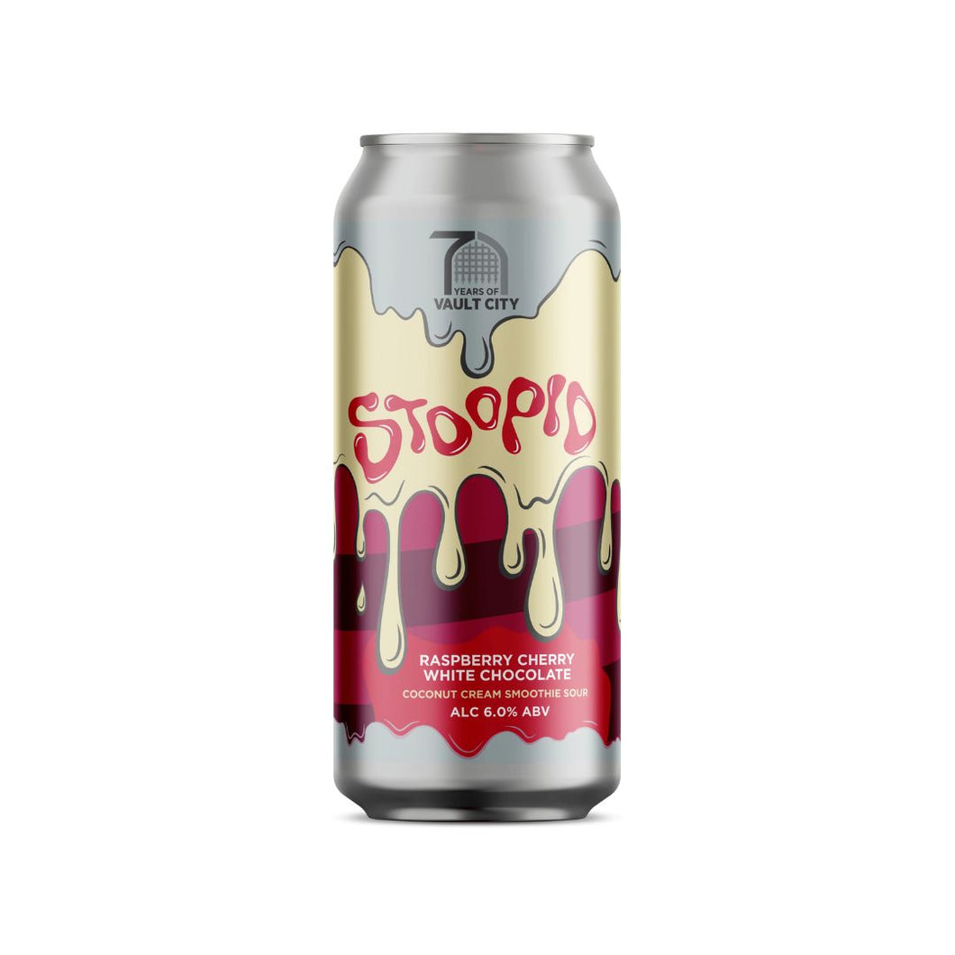 Vault City 'Stoopid: White Chocolate Raspberry Cherry' Dessert Sour 6% 440ml
