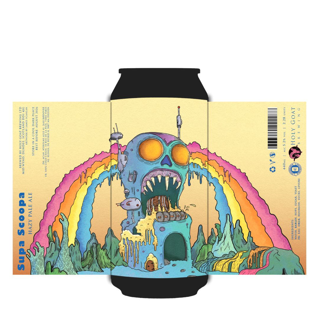 Holy Goat 'Supa Scoopa' Hazy Pale 5.2% 440ml