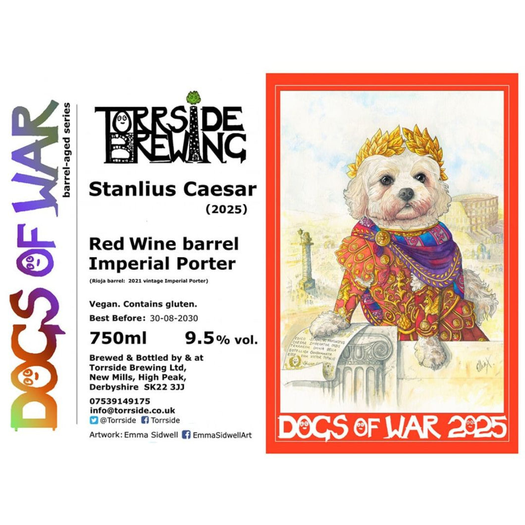 Torrside Dogs Of War 'Stanlius Caesar' 2025 Red Wine Barrel Imperial Porter 9.5% 75cl