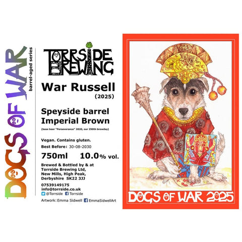 Torrside Dogs Of War 'War Russell' 2025 Speyside Imperial Brown 10% 75cl