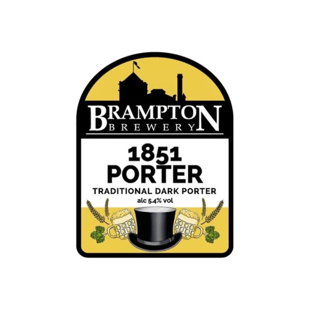 Brampton Brewery '1851 Porter' Traditional Dark Porter 5.4% 500ml