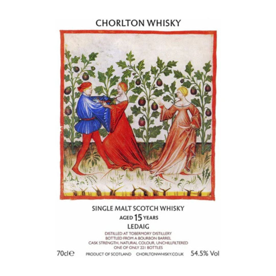 Chorlton Whisky Ledaig 15y Bourbon Barrel 221 bottles 54.5% 70cl