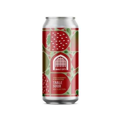 Vault City Strawberry & Rhubarb Table Sour 3.4% 440ml