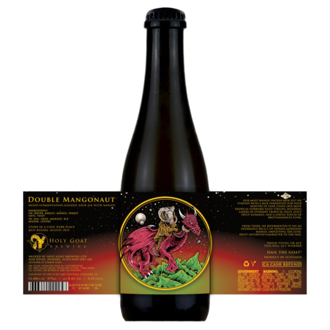 Holy Goat 'Double Mangonaut' Mixed Fermentation Mango Sour 8.4% 375ml
