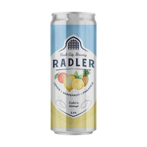 Vault City Radler Lemon Grapefruit Pineapple 3.4% 330ml