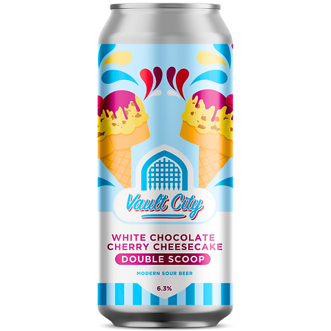 Vault City White Chocolate Cherry Cheesecake Double Scoop Pastry Sour 6.3%