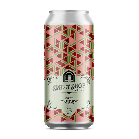 Vault City Fizzy Watermelon Slices Sweet Shop Sour 4.1% 440ml