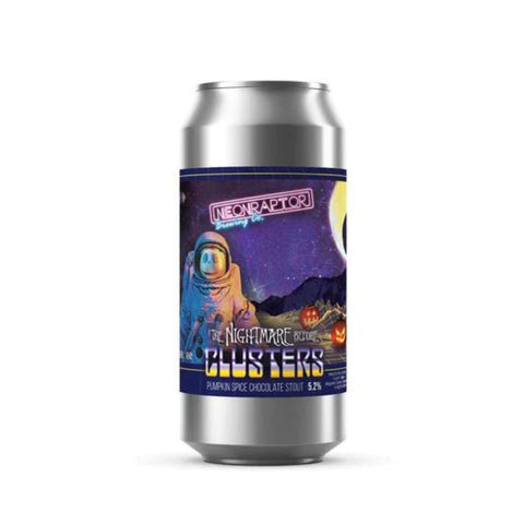 Neon Raptor 'Nightmare Before Clusters' Pumpkin Spice Chocolate Stout 5.2% 440ml