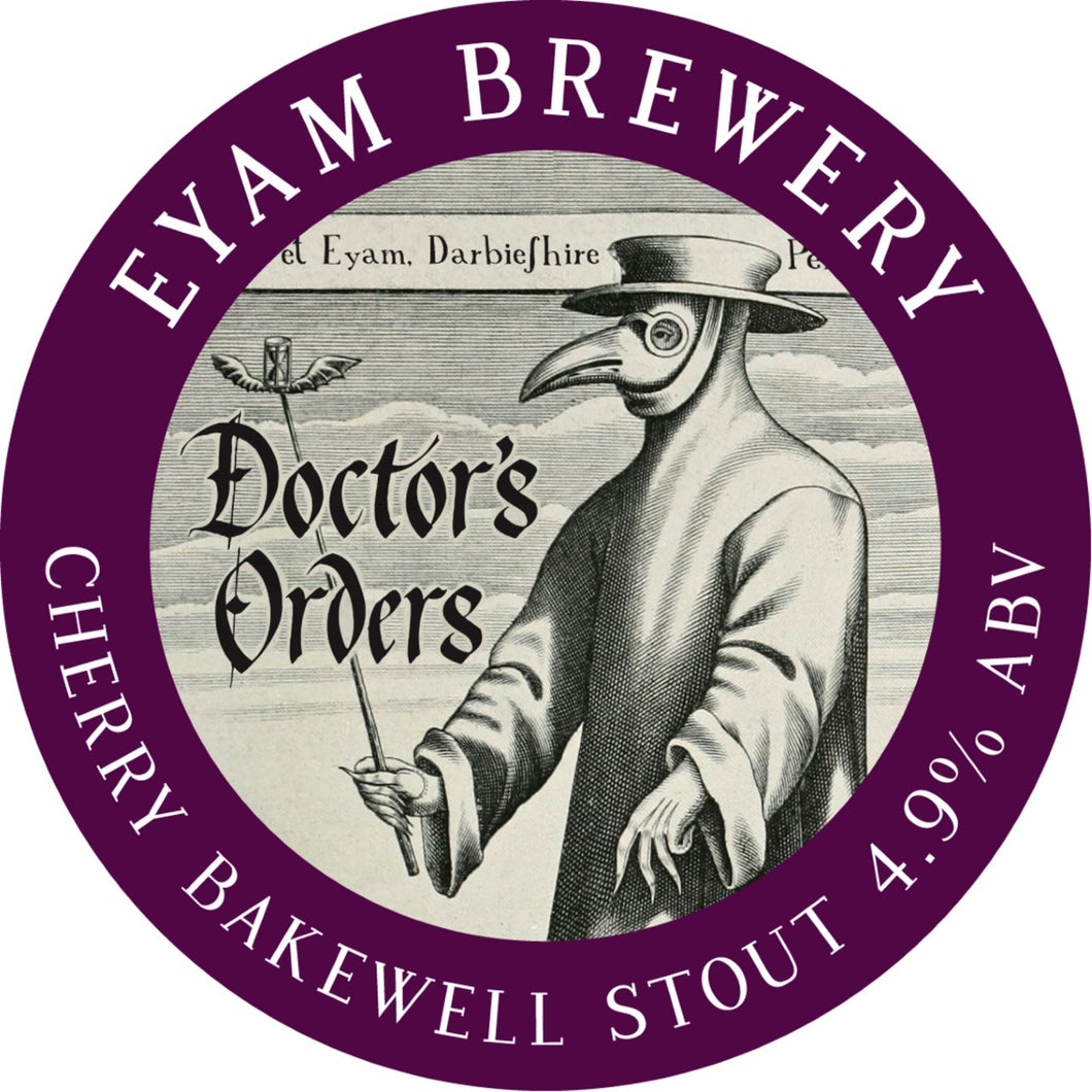 Eyam 'Doctor's Orders' Cherry Bakewell Stout 4.9% 500ml